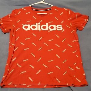 Large Red Adidas Shirt